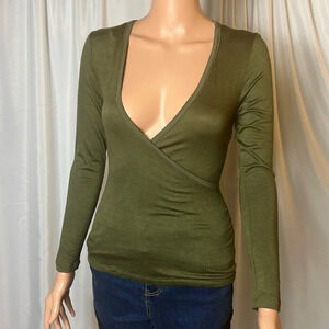 Jolie Long Sleeve Wrap Blouse